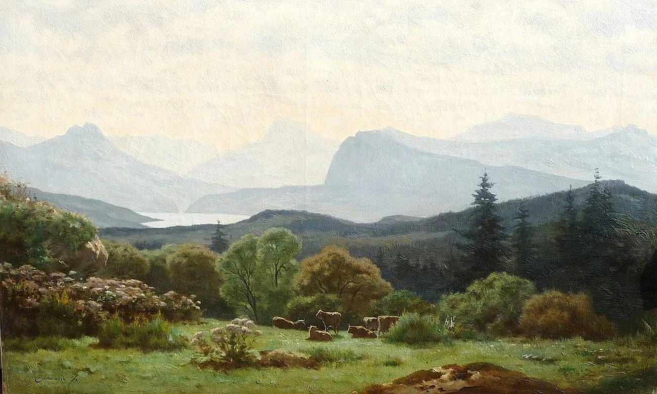 Il pascolo vista lago